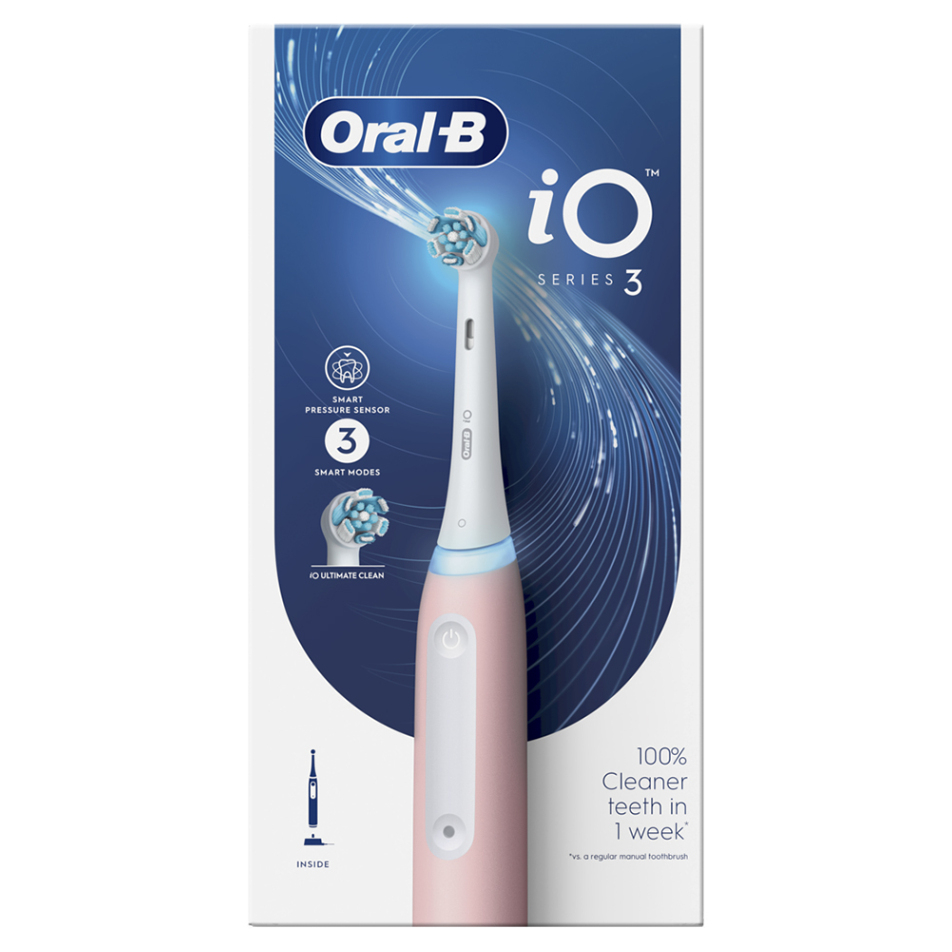 Levně Oral-B iO Series 3 Blush Pink elektrický zubní kartáček