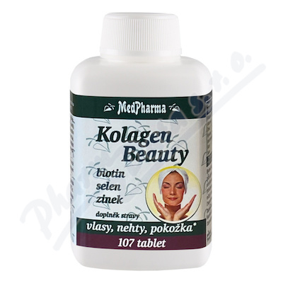 Levně MedPharma Kolagen Beauty biotin selen zin.tbl.107