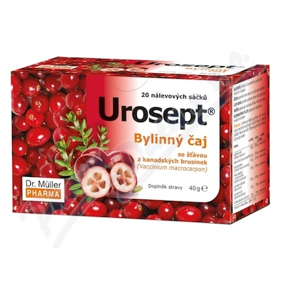 Levně Urosept bylinný čaj 20x2g Dr.Müller