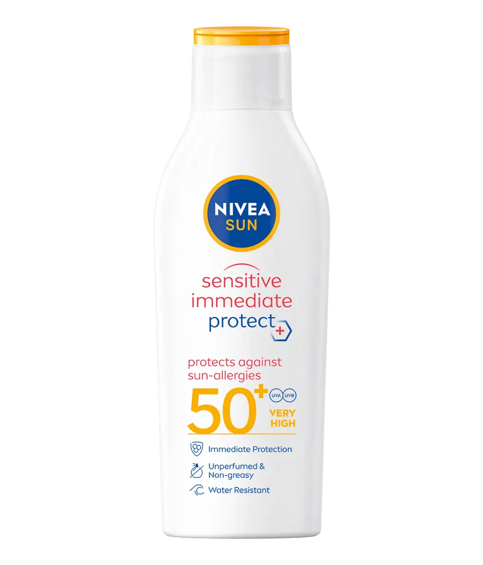 Levně NIVEA SUN Mléko na opalování Sensitive SPF 50+ 200ml