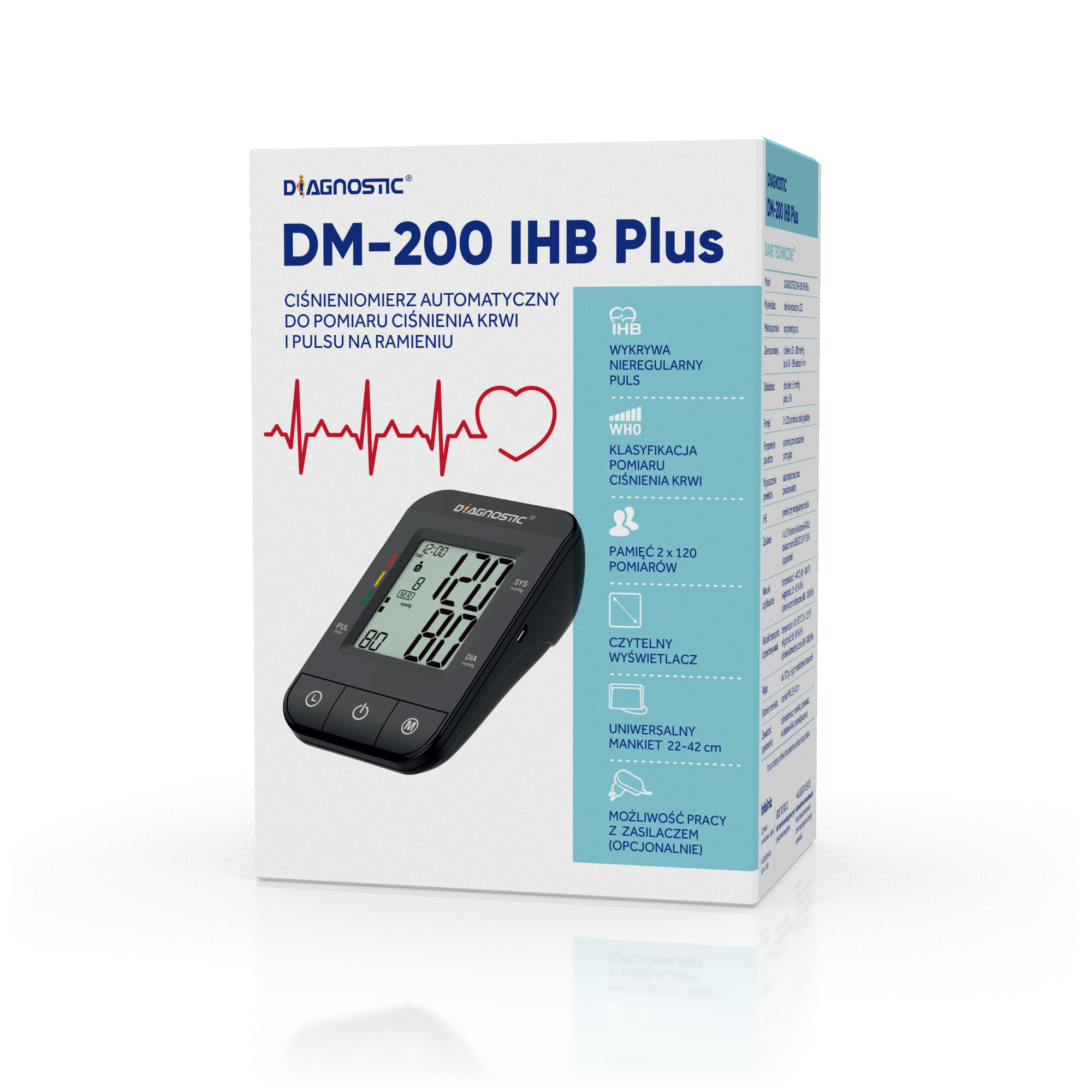 Levně DIAGNOSTIC automatický tlakoměr DM-200 IHB Plus