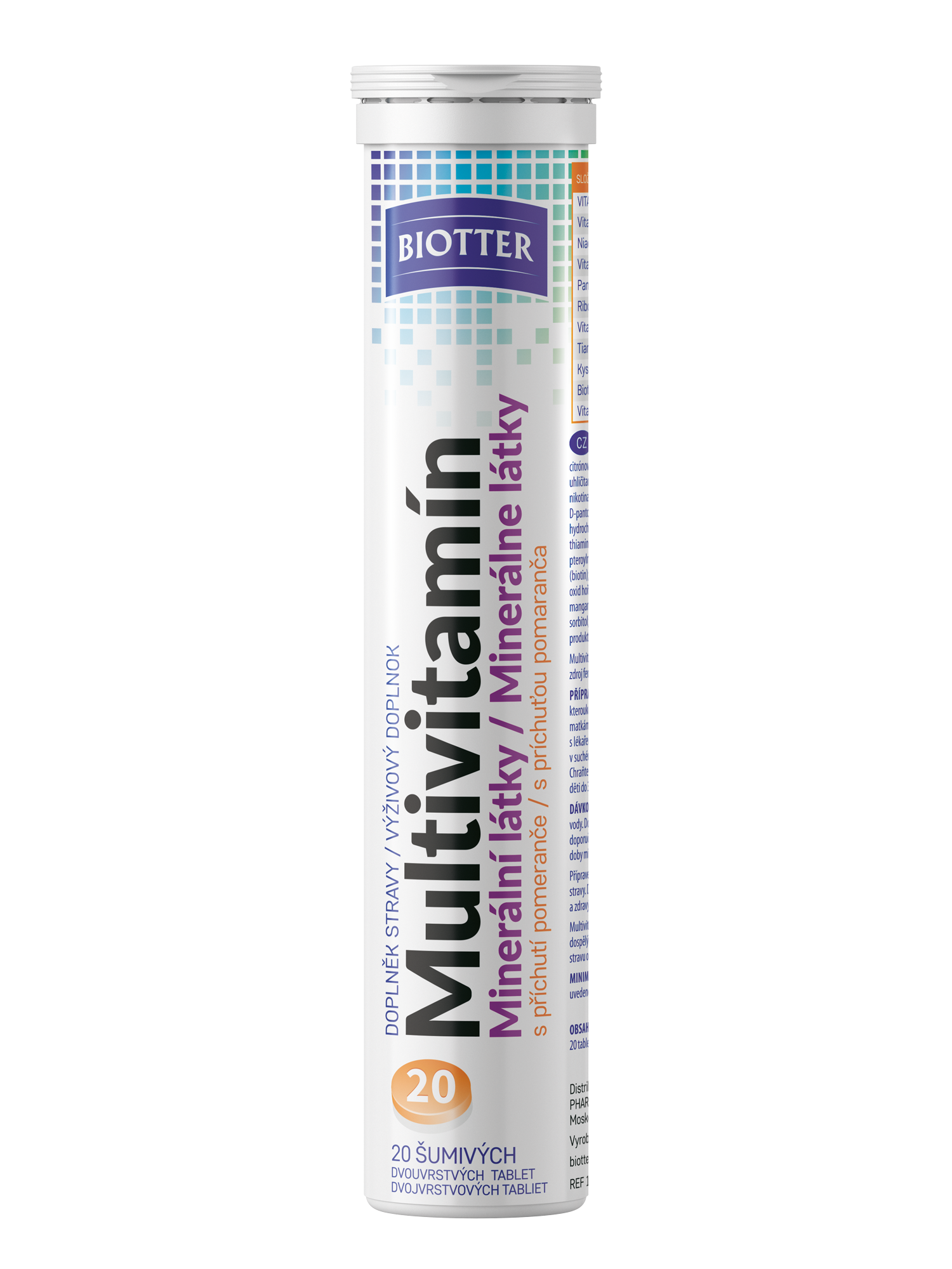 Levně Biotter Multivitamin minerální látky šum.tbl.20
