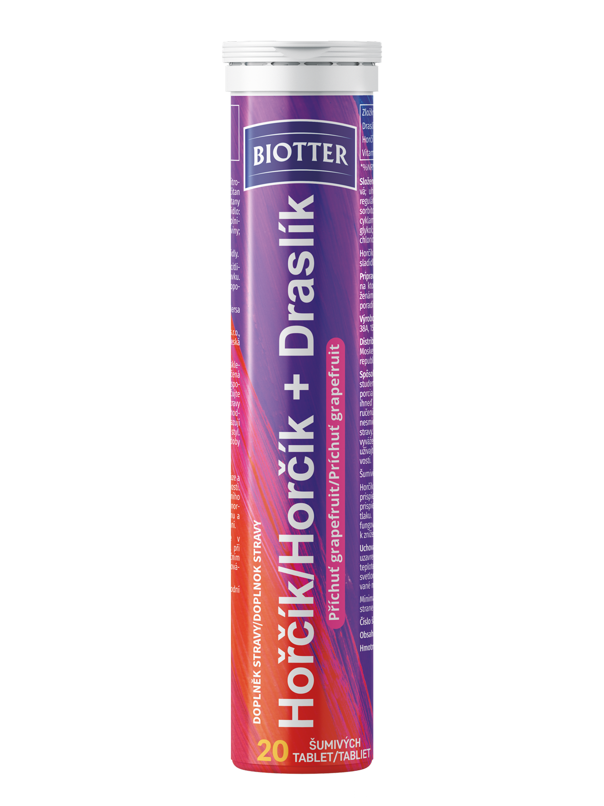 Levně Biotter Hořčík + Draslík grapefruit 20ks šum.tbl.