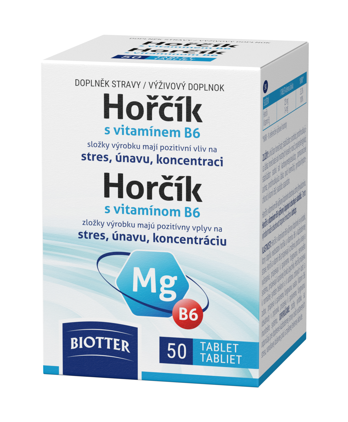 Levně Biotter Hořčík 125mg s vitamínem B6 tbl.50