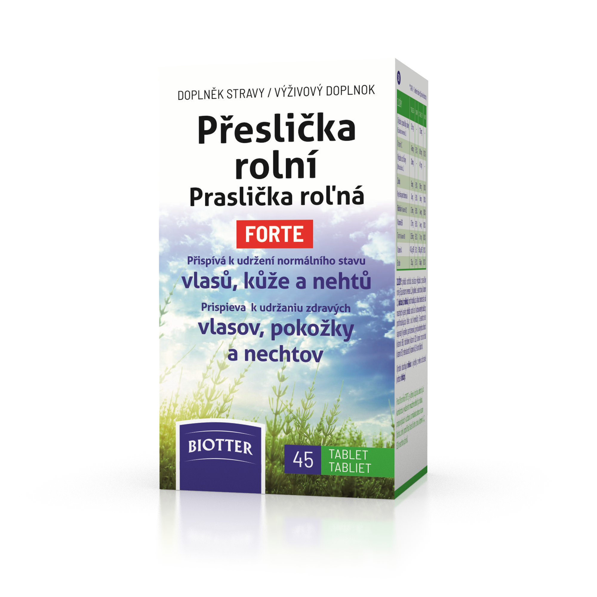 Levně Biotter Přeslička rolní FORTE tbl.45
