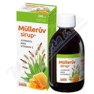 Levně Müllerův sirup s jitrocelem medem a vit.C 245ml