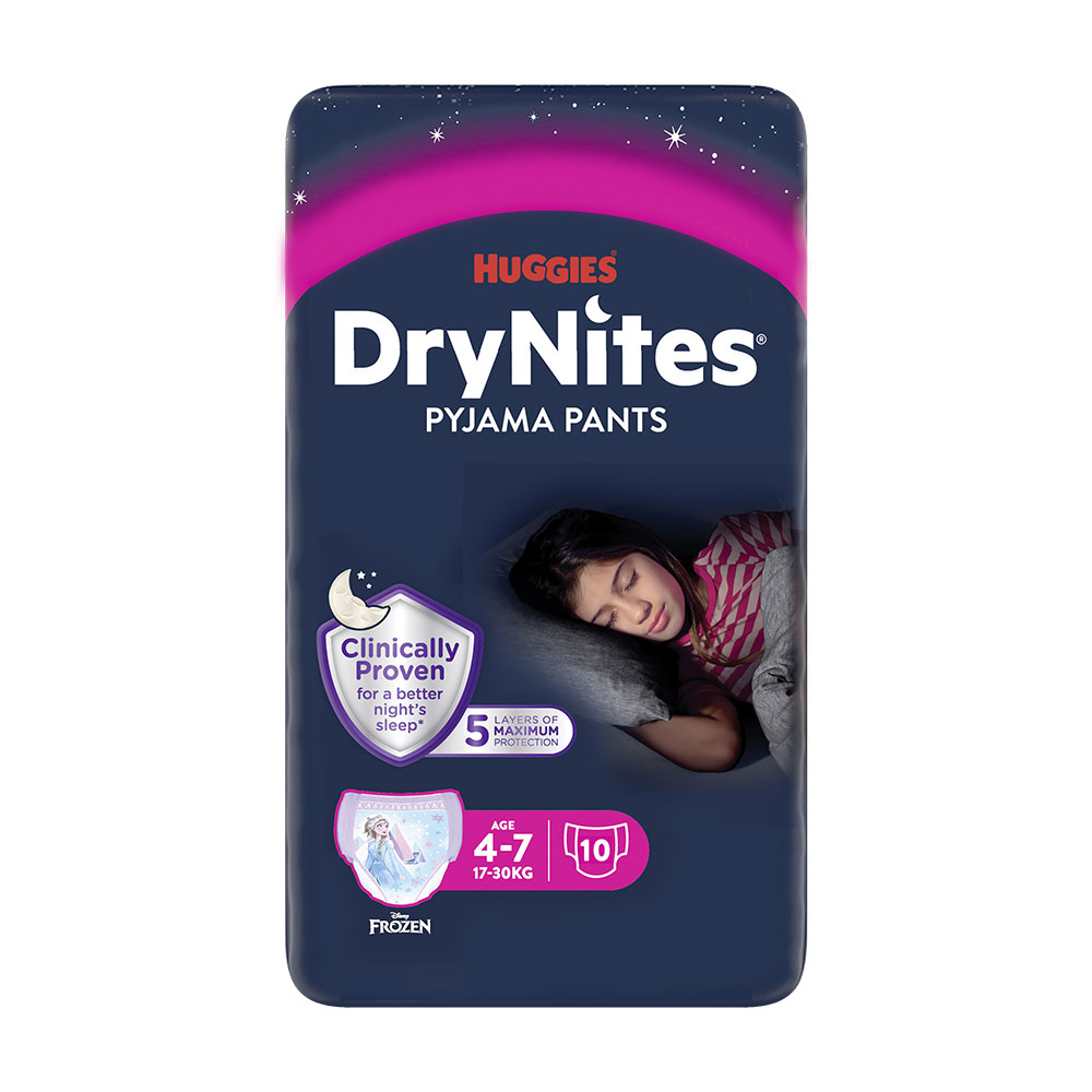 Levně DryNites kalhotky absorb.dívky 4-7let/17-30kg/10ks