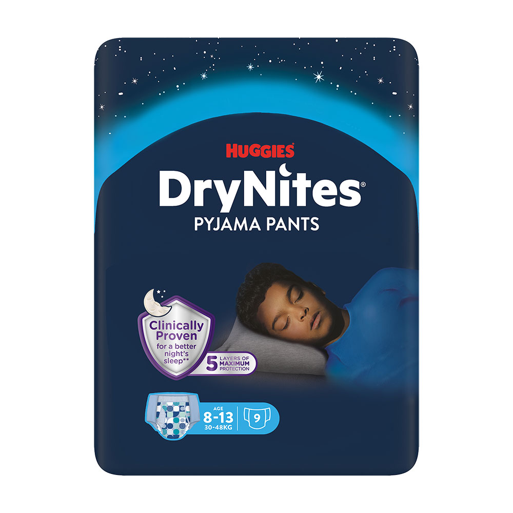 Levně DryNites kalhotky absorpční pro chlapce 8-13let (30-48kg) 9ks