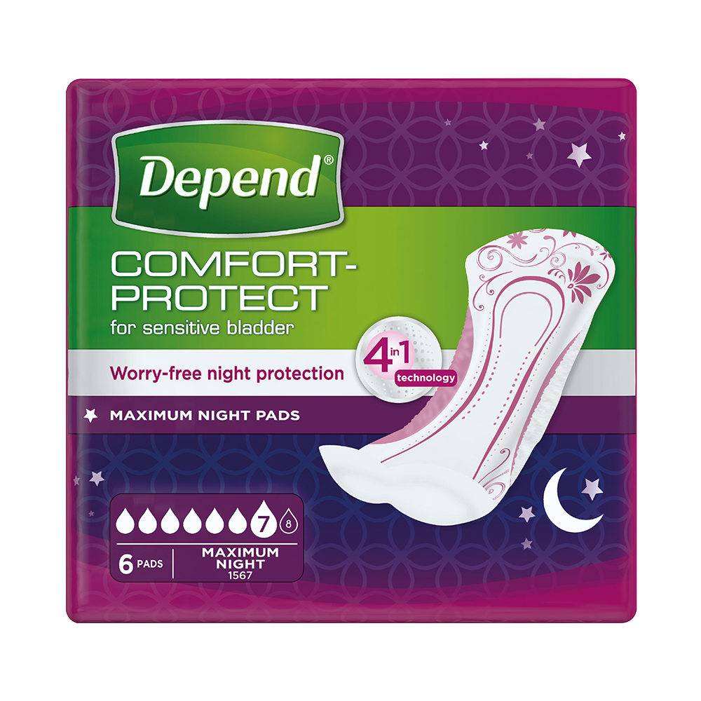 Levně Depend Maximum night inkont.vložky ženy 6ks