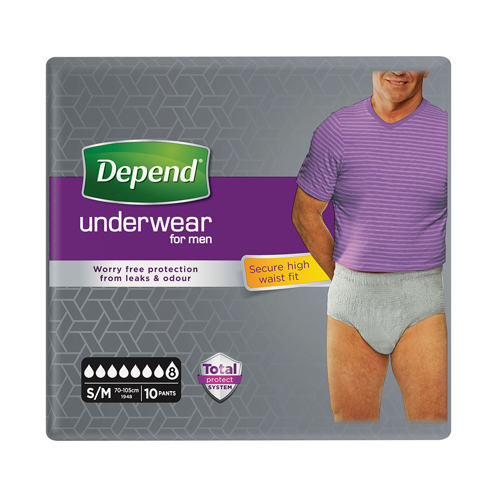 Levně Depend Super inkont.kalh.vyš.pas muži vel.S/M 10ks
