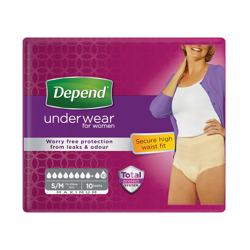 Levně Depend Maximum inkont.kalh.ženy vel.S/M 10ks