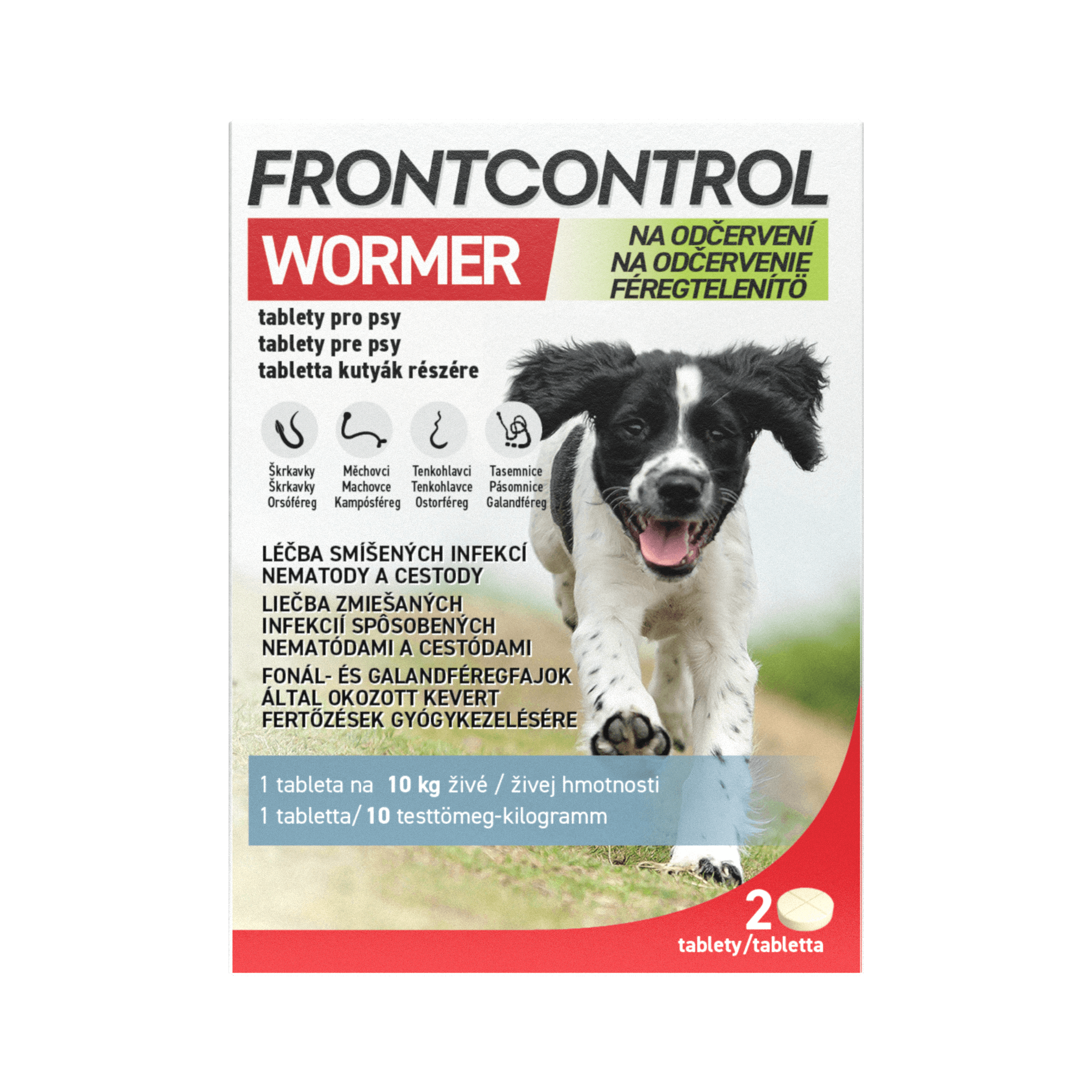 Levně Frontcontrol Wormer pro psy 2 tablety