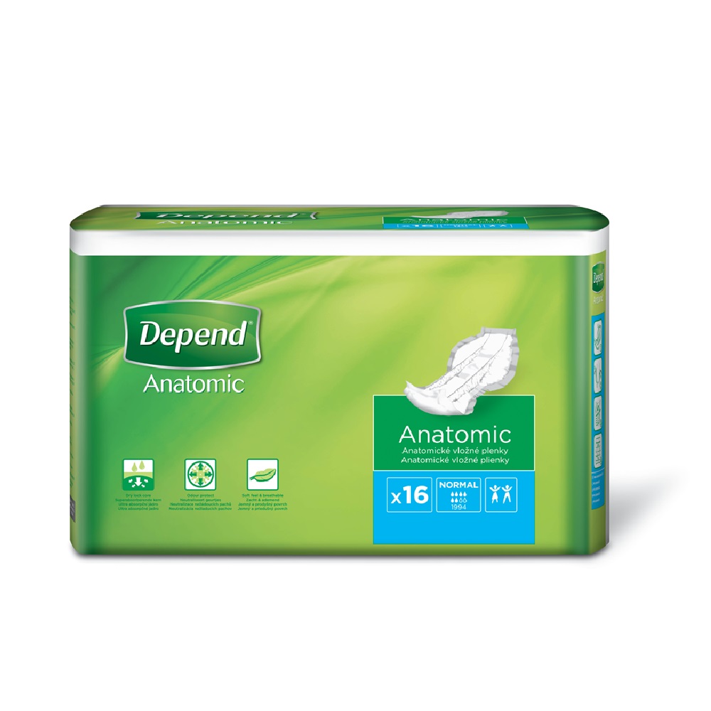 Levně Depend Normal inkont.vložné pleny 16ks
