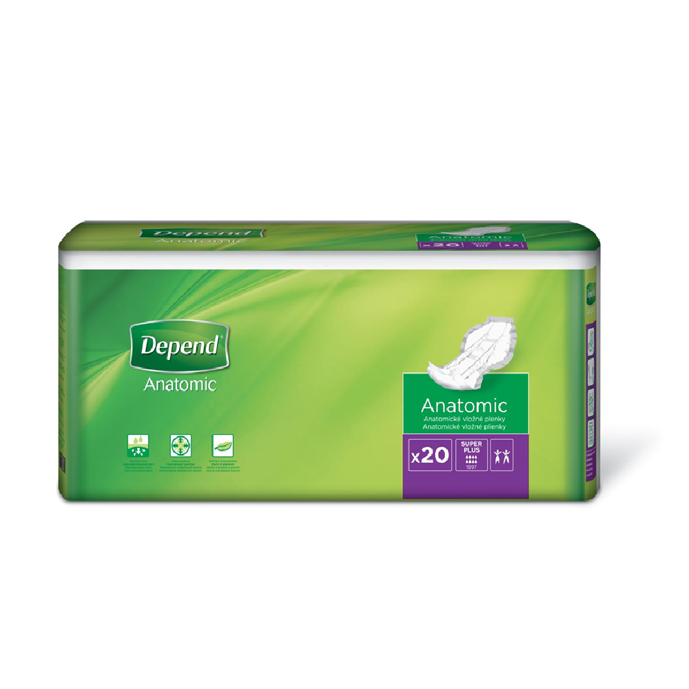 Levně Depend Super Plus inkont.vložné pleny 20ks