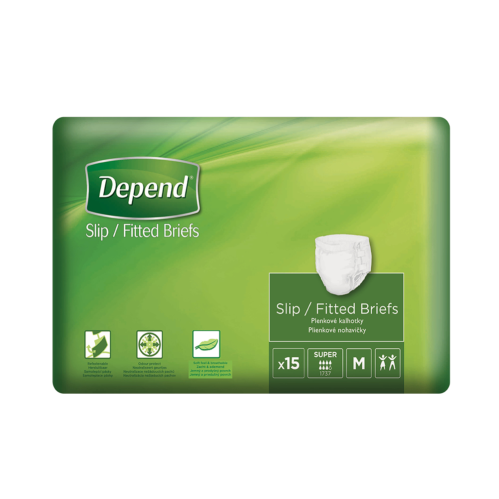 Levně Depend Slip Super inkont.kalhotky vel.M 15ks