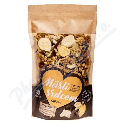 Levně Müsli srdcem trio čoko&banán 250g TOPNATUR