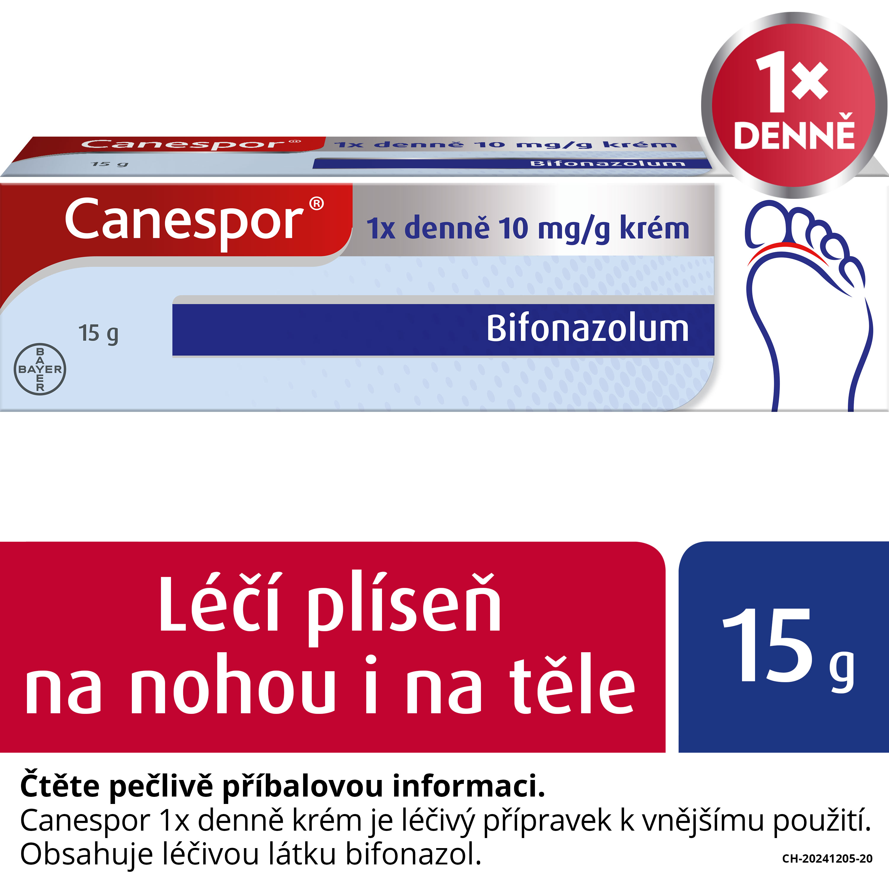 Levně Canespor 1x denně 10mg, krém 15g