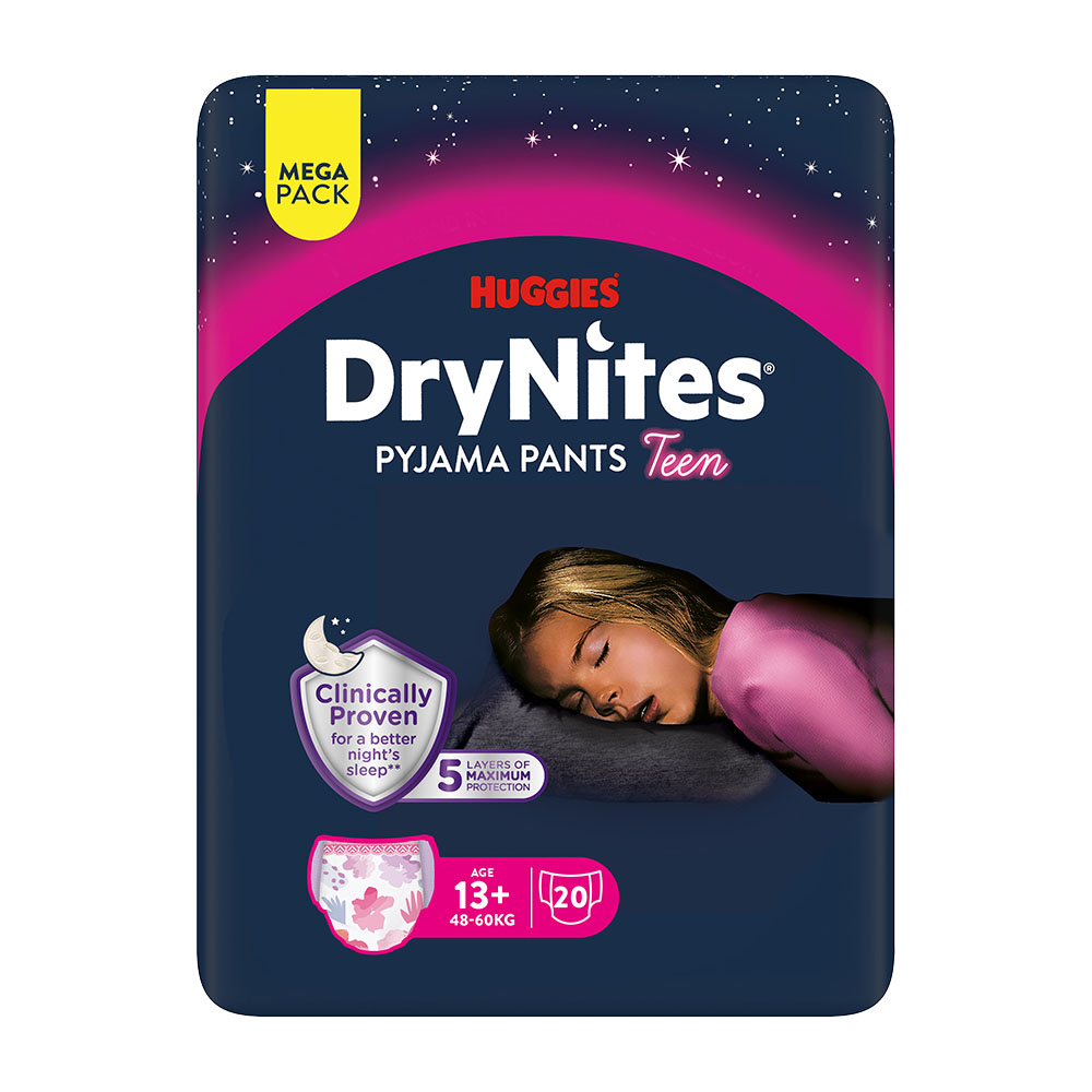 Levně DryNites natah.kalhot.dívky 13+let/48-60kg/20ks