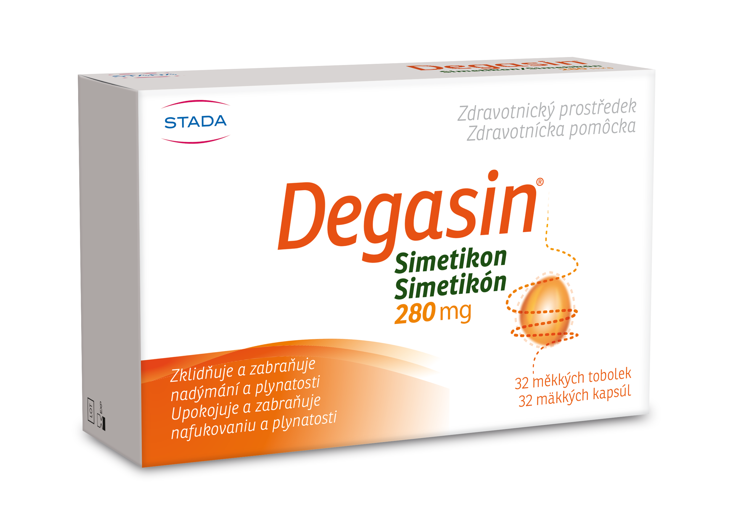 Levně Degasin 280mg, 32 tobolek