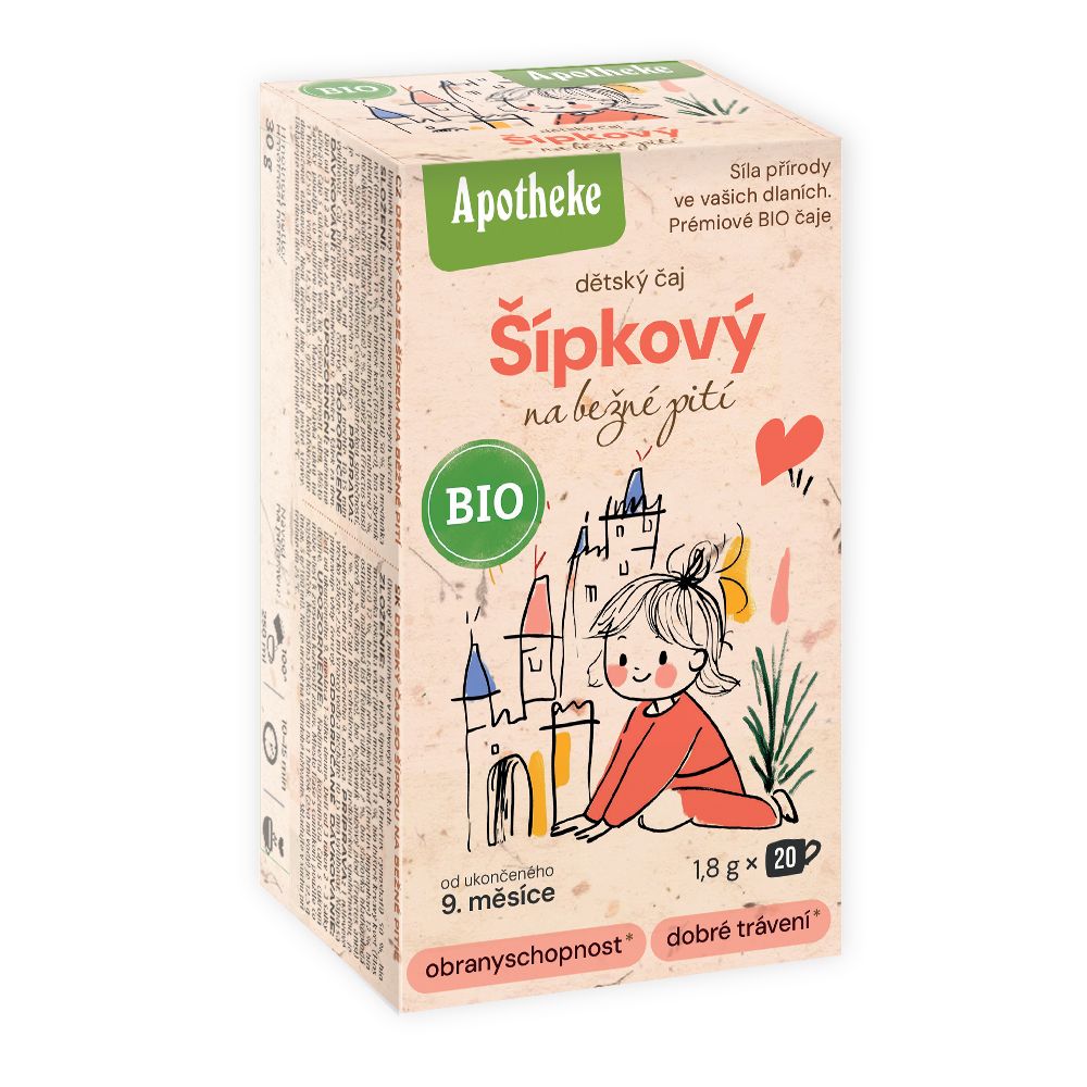 Levně Apotheke BIO Dětský Šípkový čaj 20x1.8g