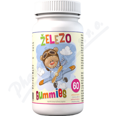 Levně Železo Gummies 60 pektinových bonbónů