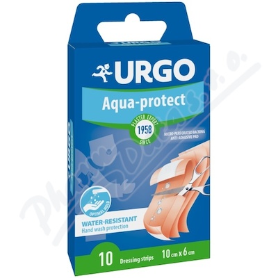 Levně URGO AQUA PROTECT Omyvatelná 10x6cm 10ks NOVÁ