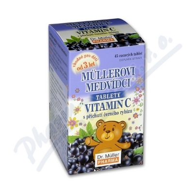 Levně Müllerovi medvídci s vit.C s přích.čer.ryb.tbl.45
