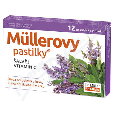 Levně Müllerovy pastilky se šalvějí 12ks ZP