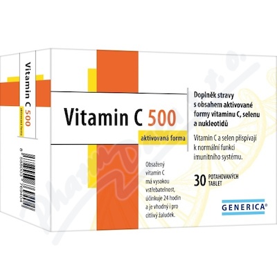 Levně Vitamin C 500 aktivovaná forma tbl.30 Generica