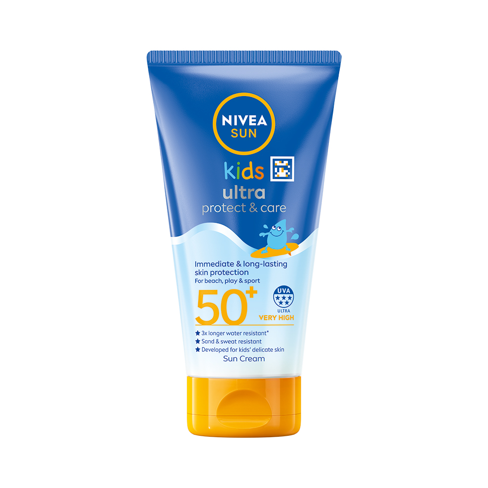 Levně NIVEA SUN Dětské mléko na opalování Ultra Protect & Care SPF 50+ 150ml
