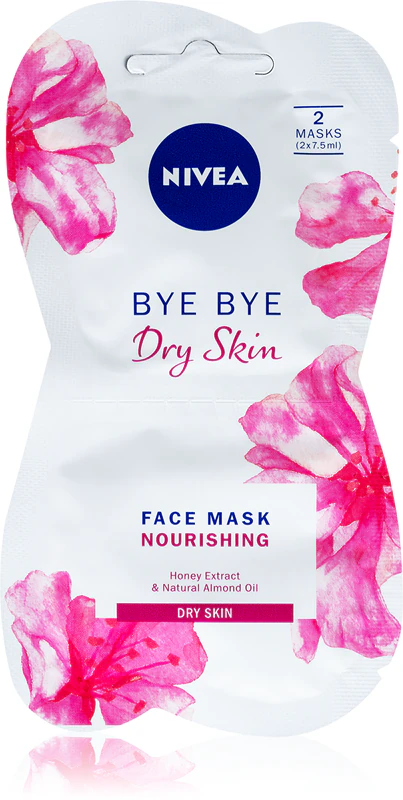 Levně NIVEA Bye Bye Dry Skin výživná maska 2x7.5ml