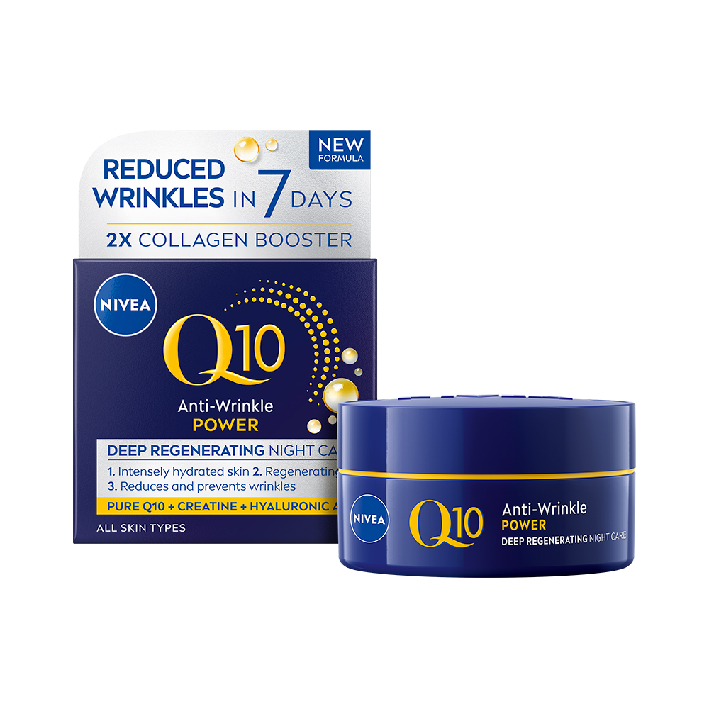 Levně NIVEA Zpevňující noční krém proti vráskám Q10 POWER 50ml