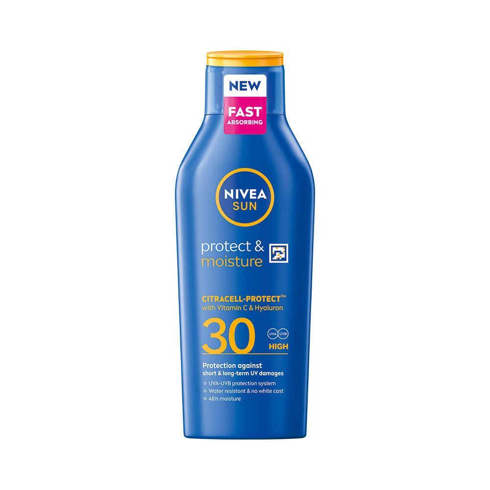 Levně NIVEA SUN Mléko na opalování Protect & Moisture SPF 30 400 ml
