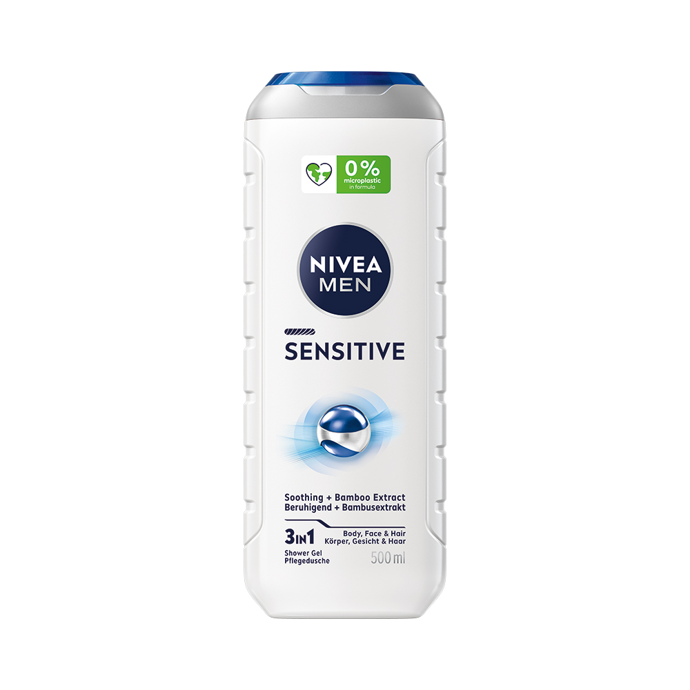 Levně NIVEA MEN Sprchový gel pro muže Sensitive 500ml