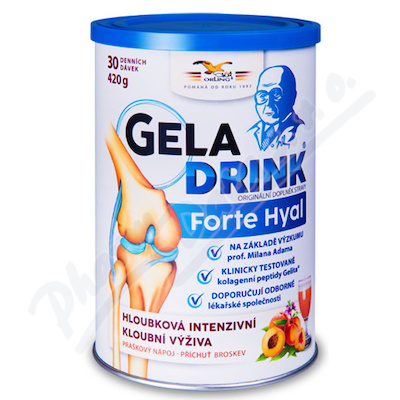 Levně Geladrink FORTE HYAL práškový nápoj broskev 420g
