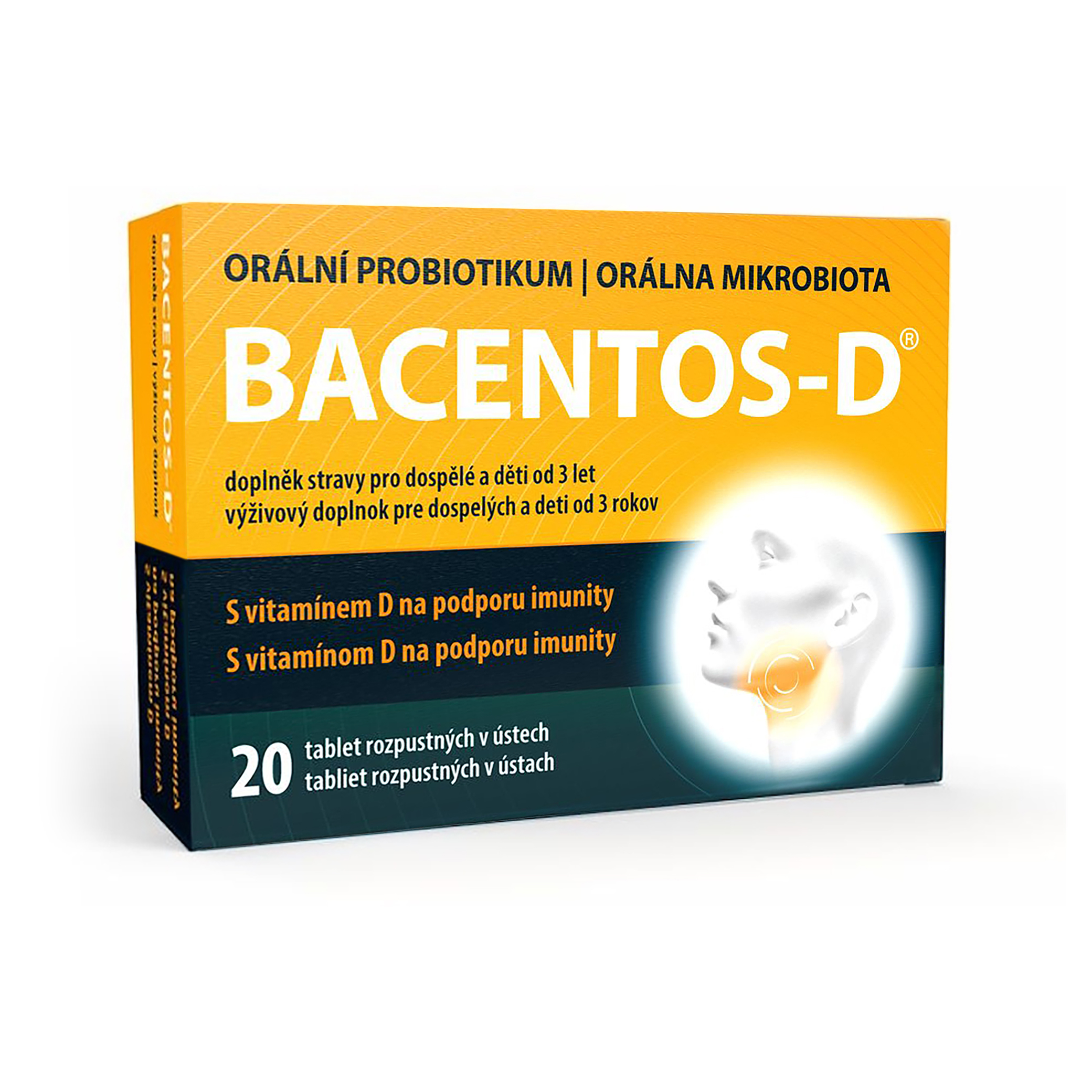 Levně BACENTOS-D orální probiotikum 20 tablet