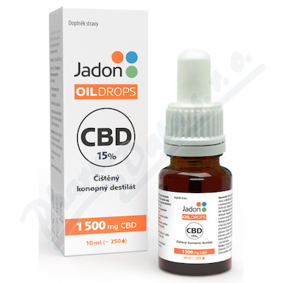 Levně Jadon OIL DROPS konopný destilát CBD 15% 10ml