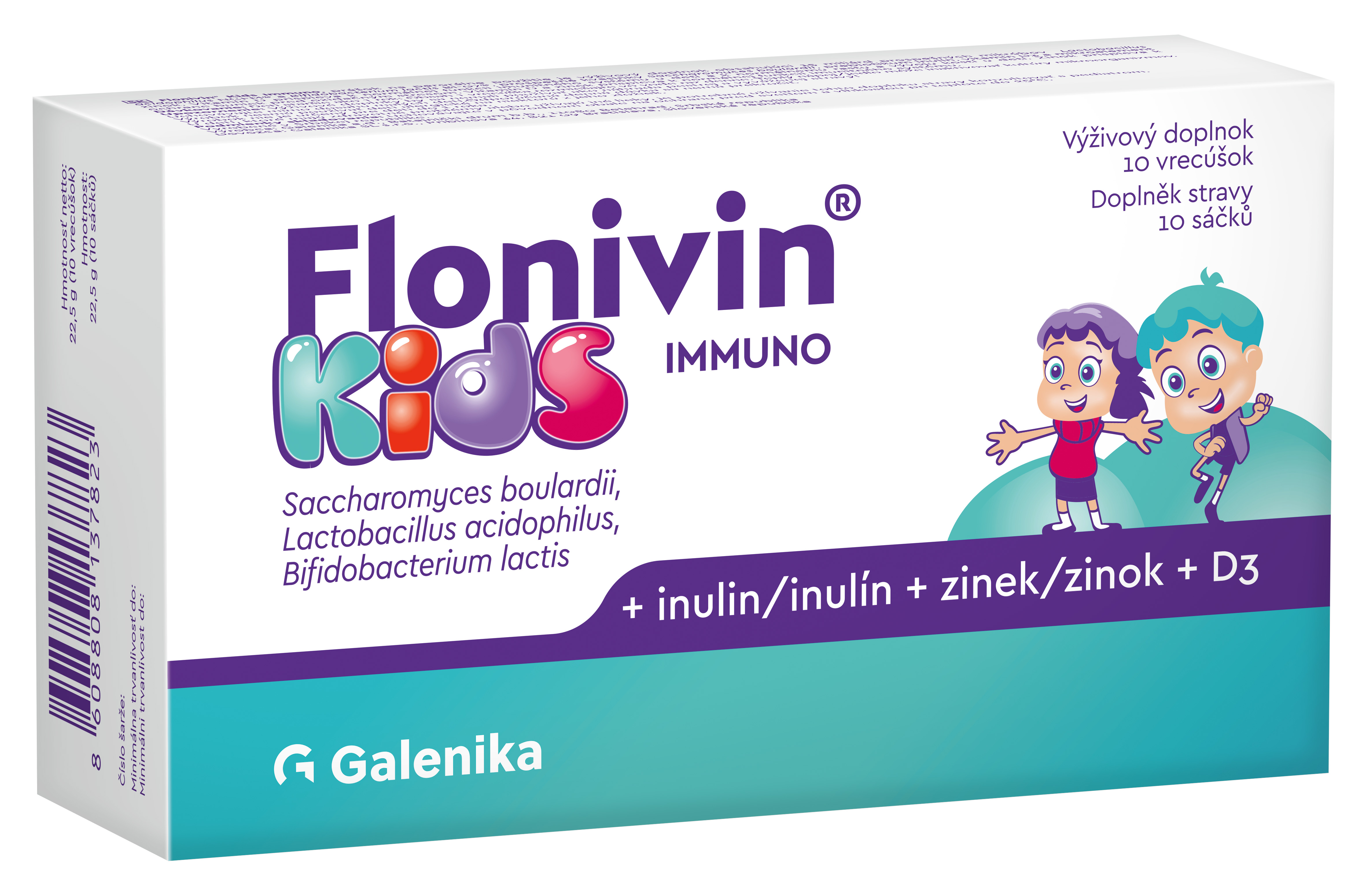Levně Flonivin Kids Immuno 10 sáčků 2.25g Galenika