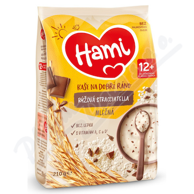 Levně Hami Ml.kaše na dobré ráno rýž.stracciat.210g 12M
