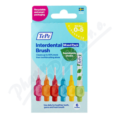 Levně TePe meziz.kart.size 0-5 Mix Pack pap.krabička 6ks