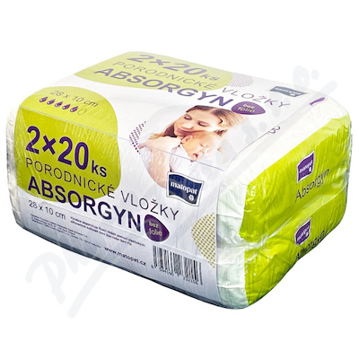 Levně Absorgyn porodnické vložky duo pack 2x20ks