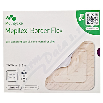 Levně Krytí Mepilex Border Flex 15x15cm 5 ks