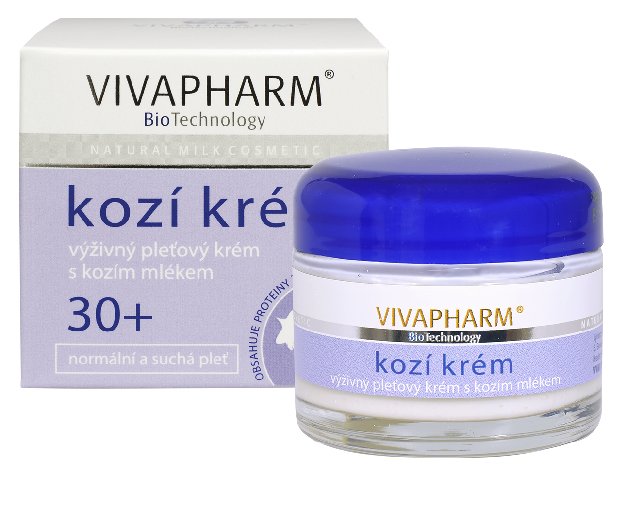 Levně VIVAPHARM kozí krém výživný pleťový 30+ 50ml