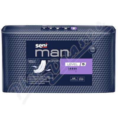 Levně Seni Man Super Level 5 inkont.vložky 15ks