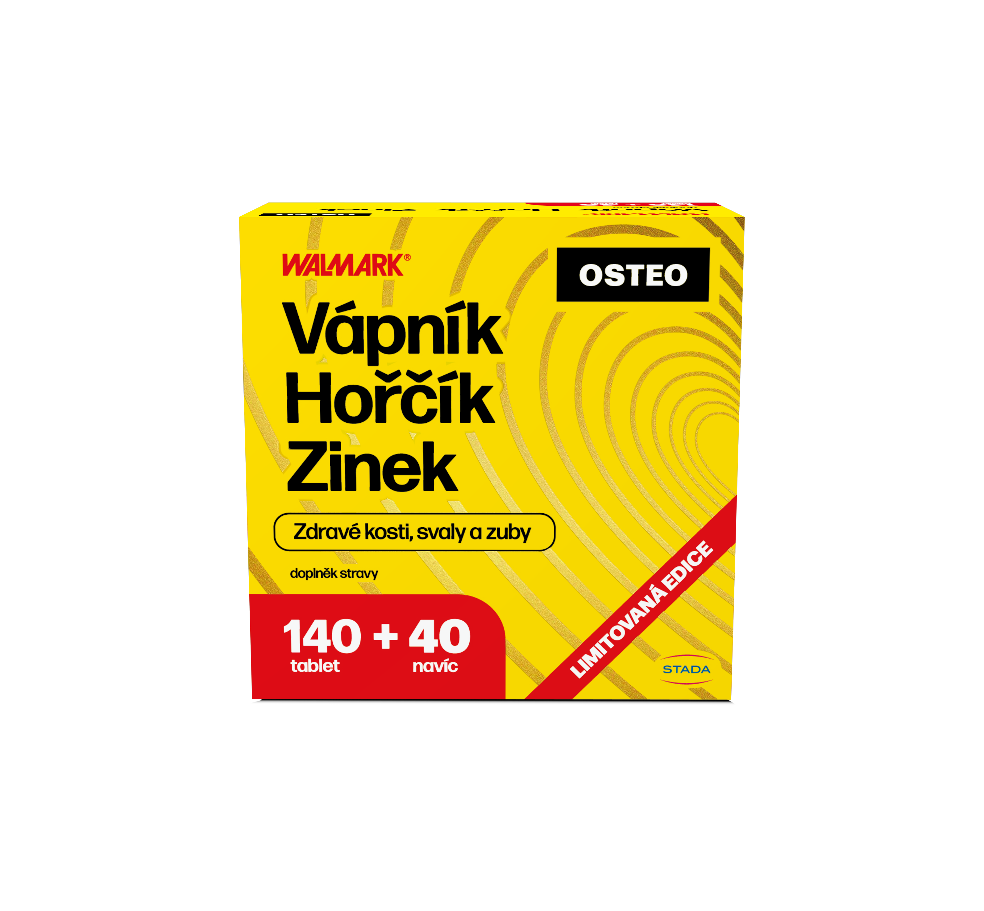 Levně Walmark Vápník, Hořčík, Zinek Osteo 140+40 tablet