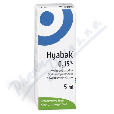 Levně Hyabak 0.15% gtt.oph.5ml