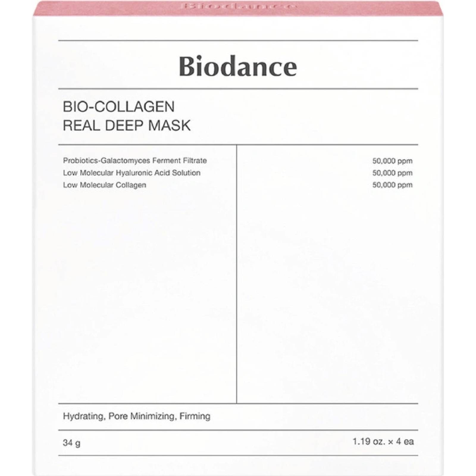 Levně Biodance kolagenová hydrogelová pleťová maska 4x34g