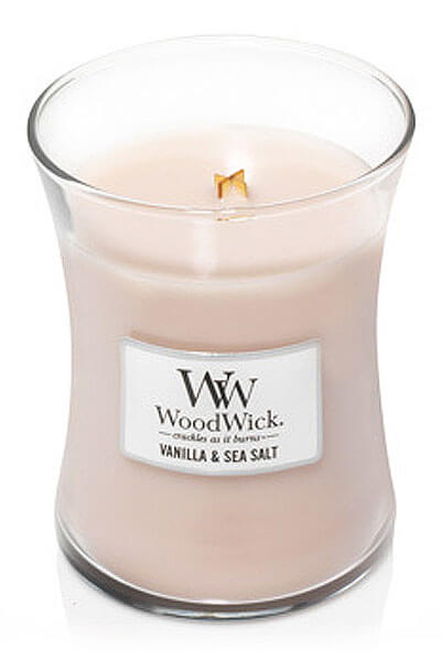 Levně WoodWick Vanilla&Sea Salt vonná svíčka 275g
