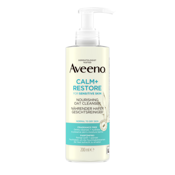 Levně Aveeno Calm+Restore čisticí pleťový gel 200ml