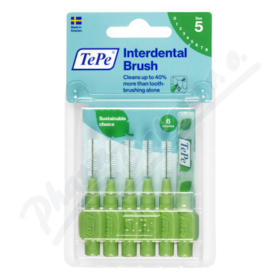 Levně TePe mezizub.kartáčky zelené 0.8mm 6ks 117660